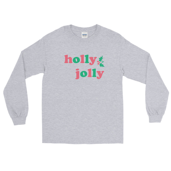 Mickey Holly Jolly Holiday Men’s Long Sleeve Shirt