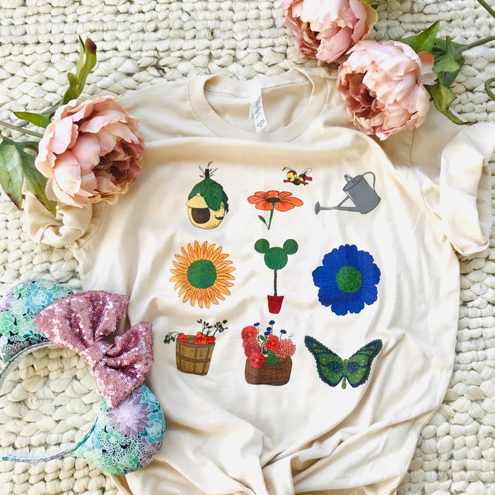 Mickey Topiary Flower and Garden Festival Short-Sleeve Unisex T-Shirt