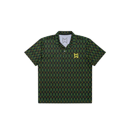 Midway Sports Men's "Iguana Greens" Argyle Golf Polo