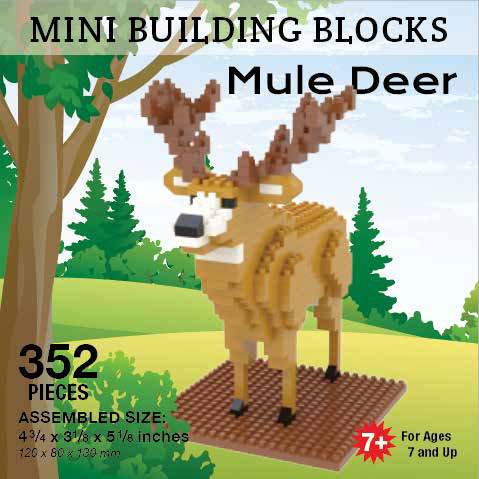 Mini Building Block Mule Deer