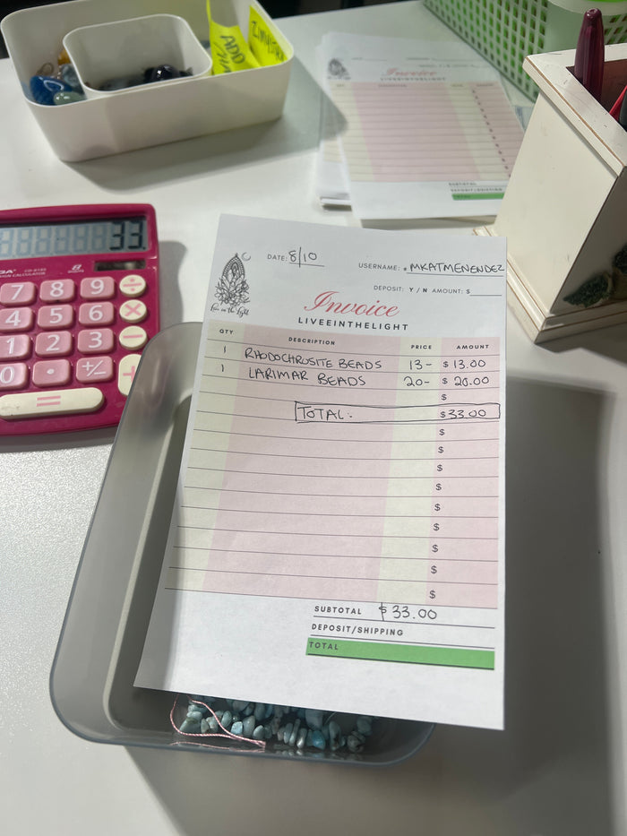 @mkatmenendez Wholesale Live Sale Invoice *UPDATED*
