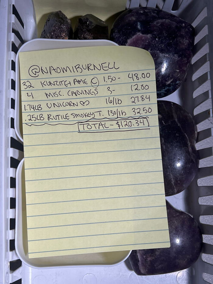 @naomiburnell Wholesale Live Sale Invoice