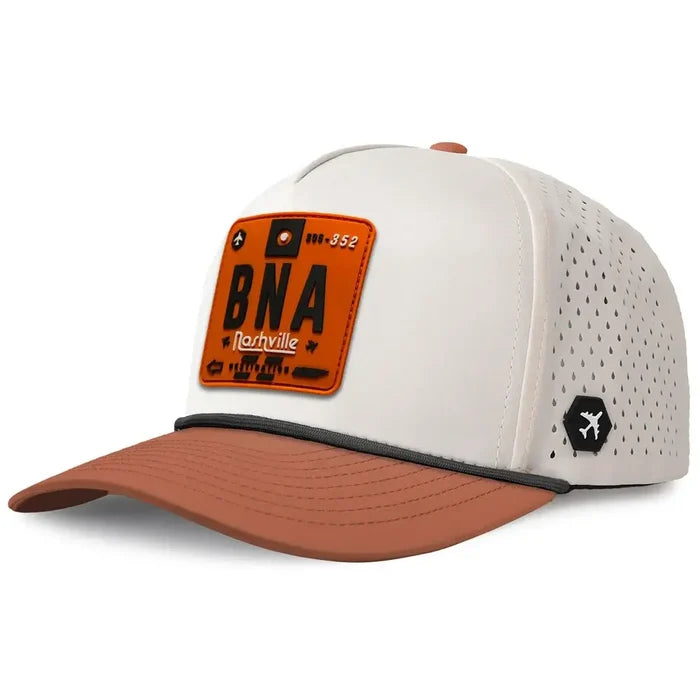 Nashville Performance Cap Revolve III Moonstone/Brown Color 3Quarter front view