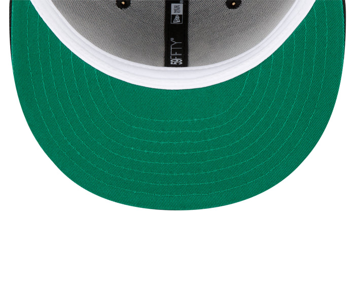 New Era 59fifty-Black San Francisco Giants Fitted 60th Anniversary Metallic Logo Side Patch