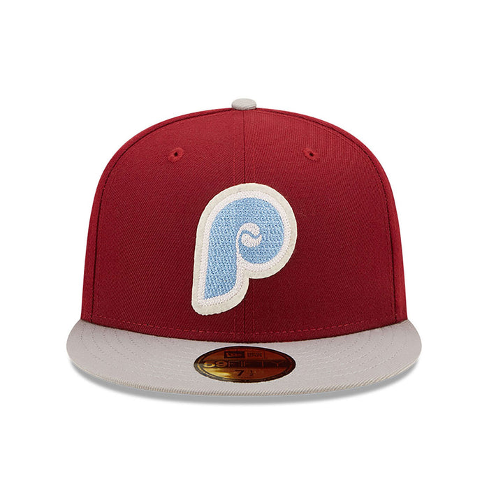 New Era 59Fifty Philadelphia Phillies World Series Letterman Cap Hat Red