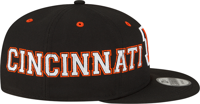 New Era Cincinnati Bengals Black/Orange Team Split 9FIFTY Snapback Hat