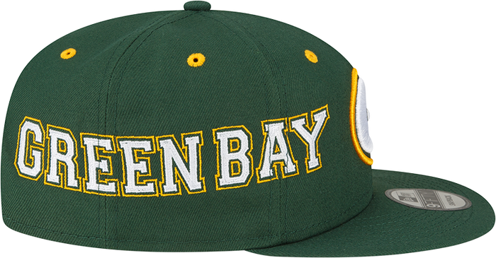 New Era Green Bay Packers Green/Gold Team Split 9FIFTY Snapback Hat