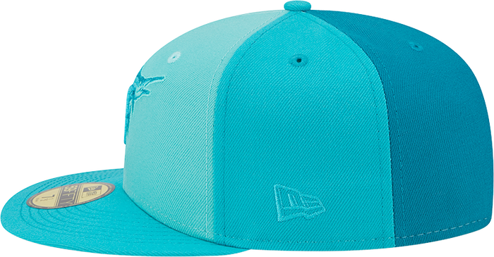 New Era Miami Marlins Mens Green Tri Tone Team 59FIFTY Fitted Hat
