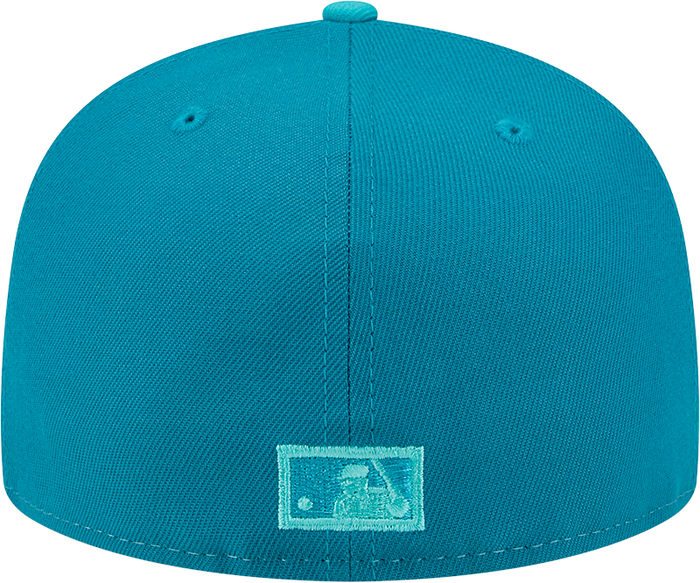 New Era Miami Marlins Mens Green Tri Tone Team 59FIFTY Fitted Hat
