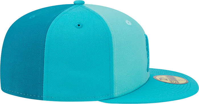 New Era Miami Marlins Mens Green Tri Tone Team 59FIFTY Fitted Hat