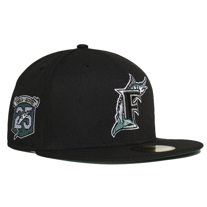 New Era MLB Miami Marlins Metallic Thread Logo 59Fifty Fitted Hat
