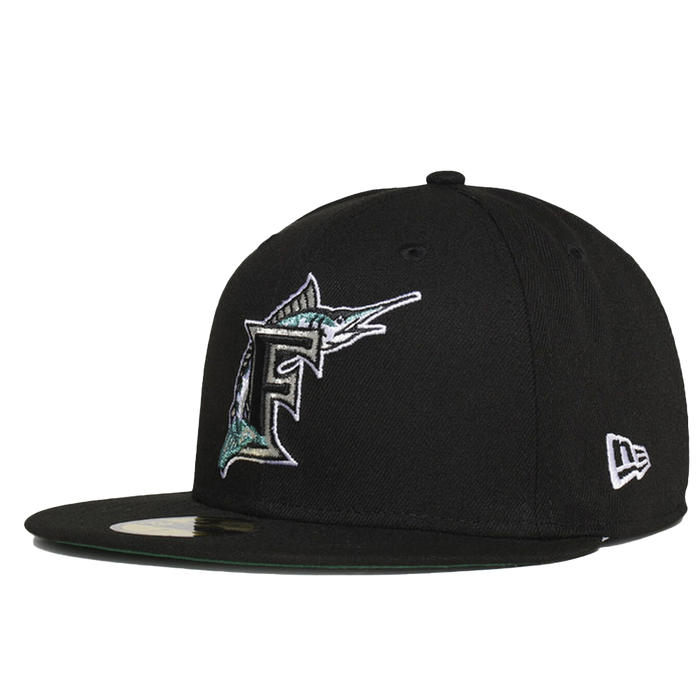 New Era MLB Miami Marlins Metallic Thread Logo 59Fifty Fitted Hat
