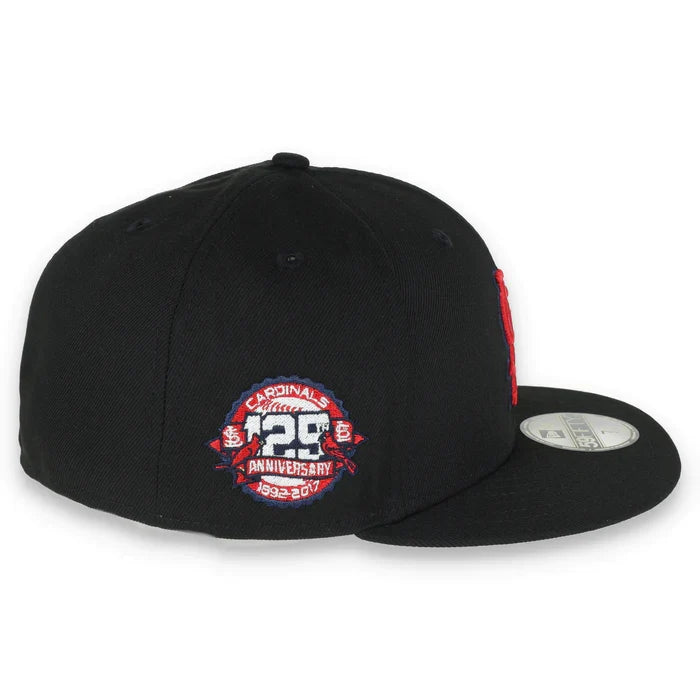 New Era MLB St. Louis Cardinals Metallic Logo 129 Anniversary Side Patch 59Fifty Fitted