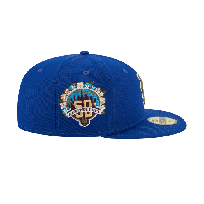 New Era New York Mets New Era Royal 50th Anniversary Spring Training Botanical 59FIFTY Fitted Hat