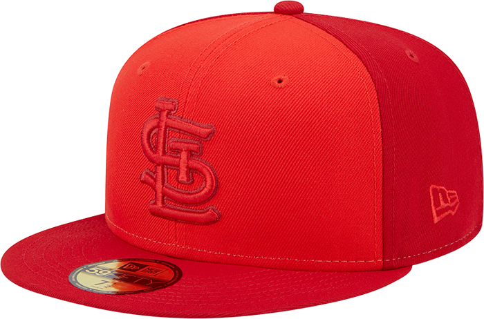 New Era St Louis Cardinals Mens Red Tri Tone Team 59FIFTY Fitted
