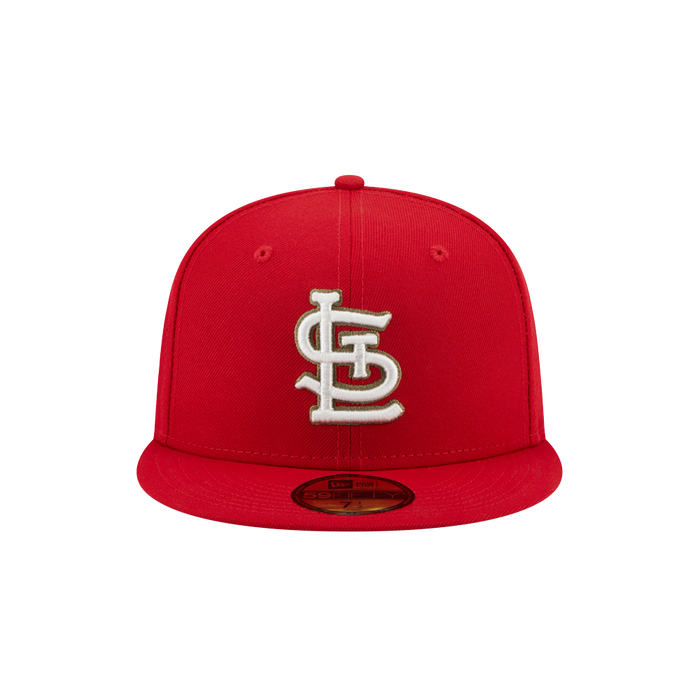 New Era St. Louis Cardinals New Era Red 25th Anniversary Spring Training Botanical 59FIFTY Fitted Hat