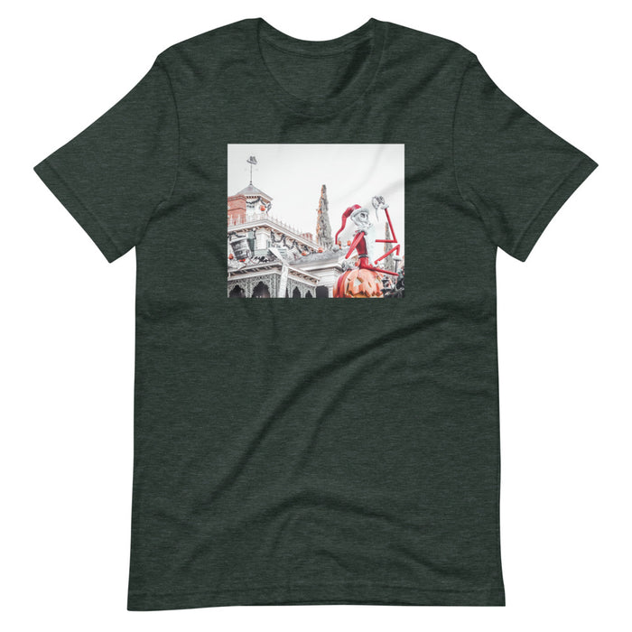 Nightmare before Christmas Photo Shirt Jack Skellington Disneyland Short-Sleeve Unisex T-Shirt