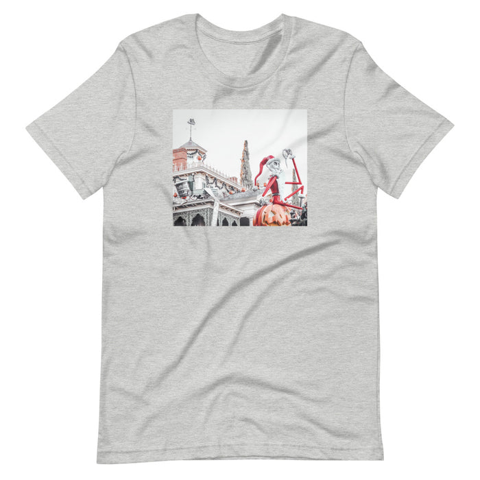 Nightmare before Christmas Photo Shirt Jack Skellington Disneyland Short-Sleeve Unisex T-Shirt