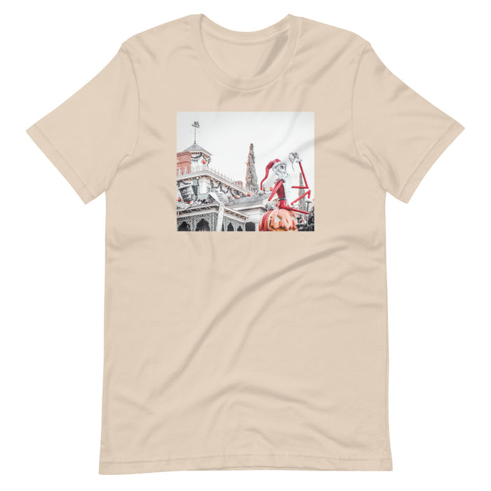 Nightmare before Christmas Photo Shirt Jack Skellington Disneyland Short-Sleeve Unisex T-Shirt