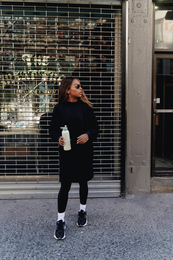 Nina Sweater dress - Black