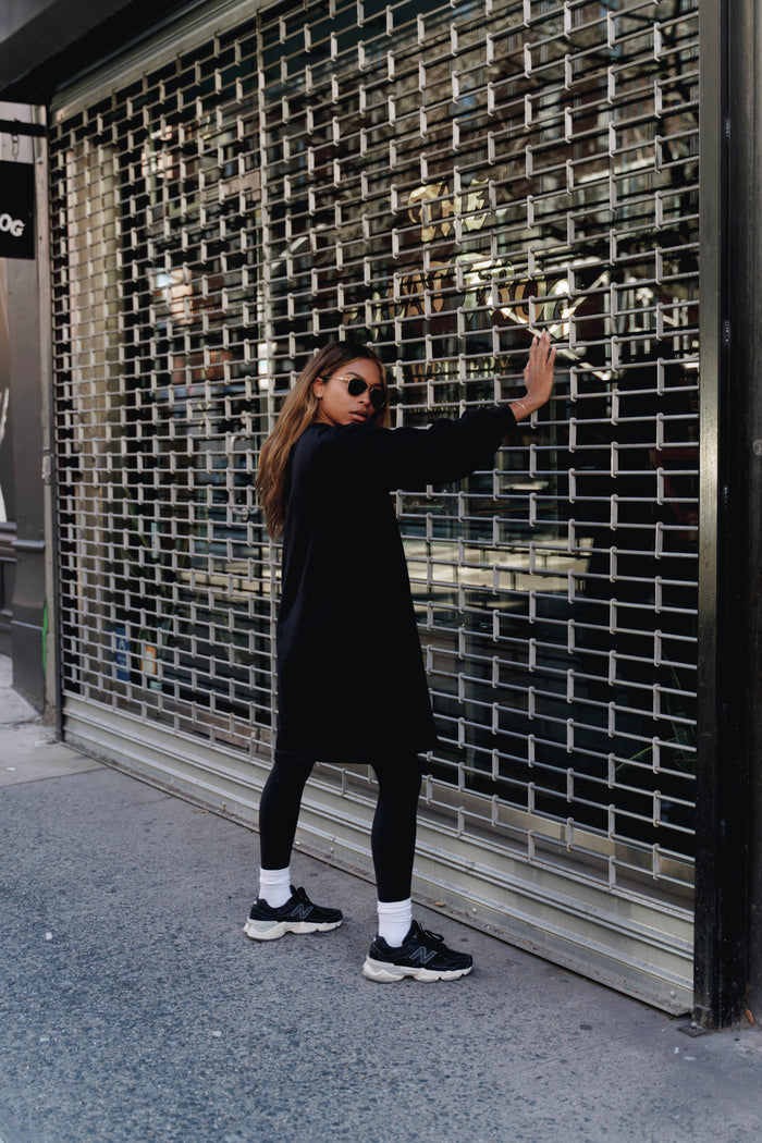 Nina Sweater dress - Black