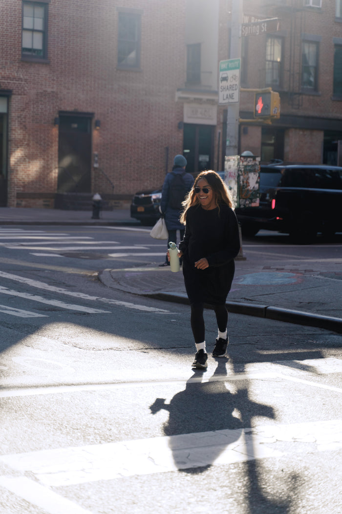 Nina Sweater dress - Black