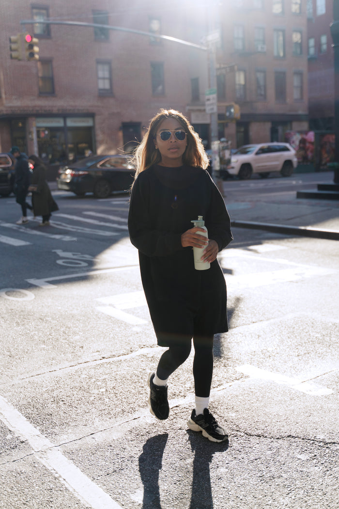 Nina Sweater dress - Black