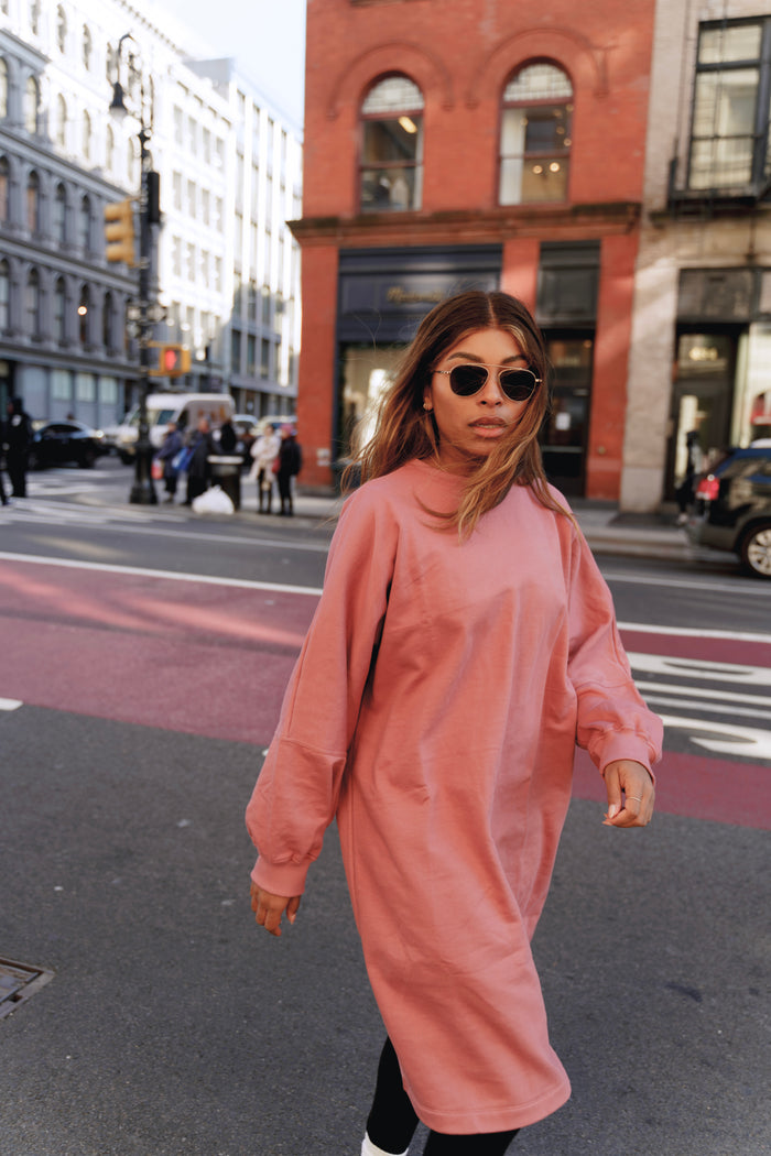 Nina Sweater dress - Rose