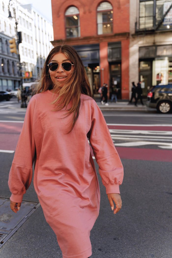Nina Sweater dress - Rose