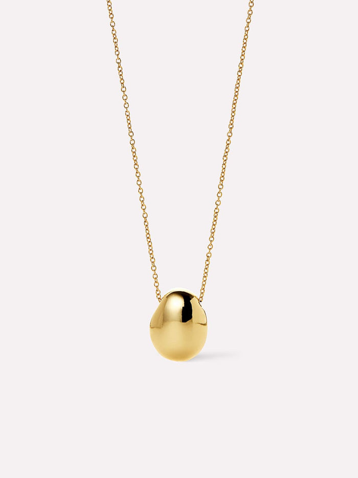 Pebble Mini Gold Pendant Necklace