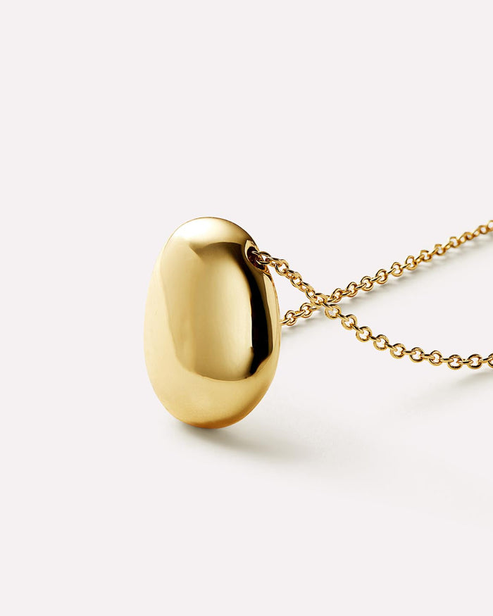 Pebble Mini Gold Pendant Necklace