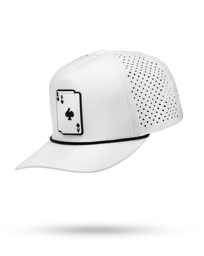 Perforated Rope Hat - AK - White