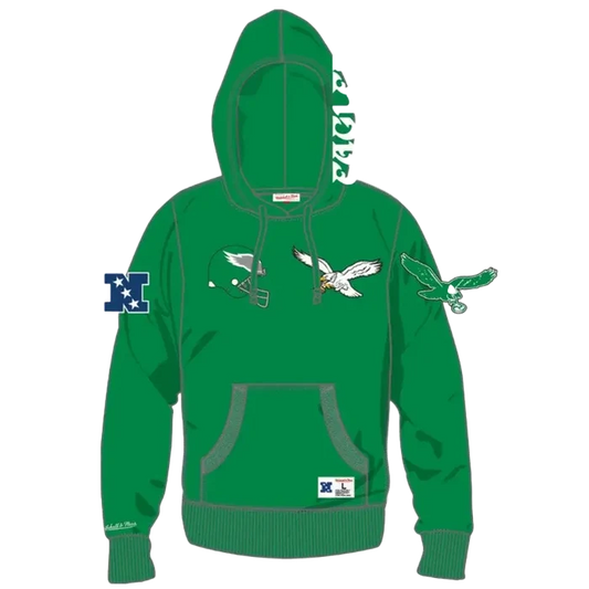 Philadelphia Eagles Mitchell & Ness Heritage City Connection Green Hoodie