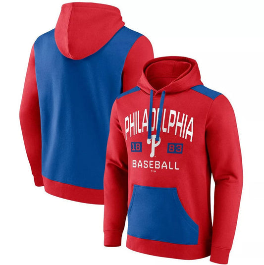 Philadelphia Phillies Red/Royal Chip In Pullover Hoodie