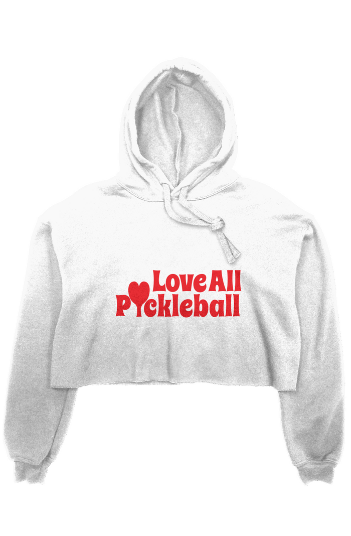 Pickleball crop fleece hoodie