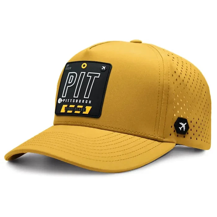 Pittsburgh Performance Cap Mustard color 3Quarter front view