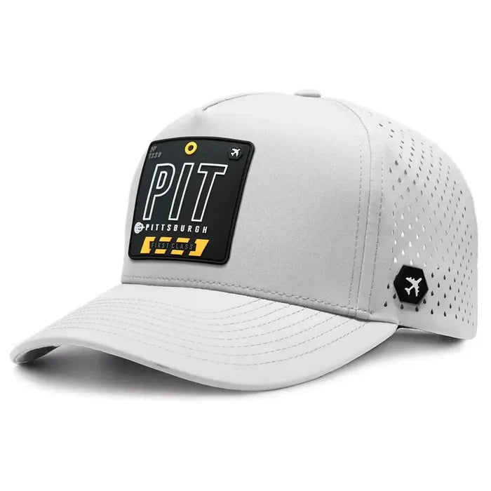Pittsburgh Performance Cap White color 3Quarter front view