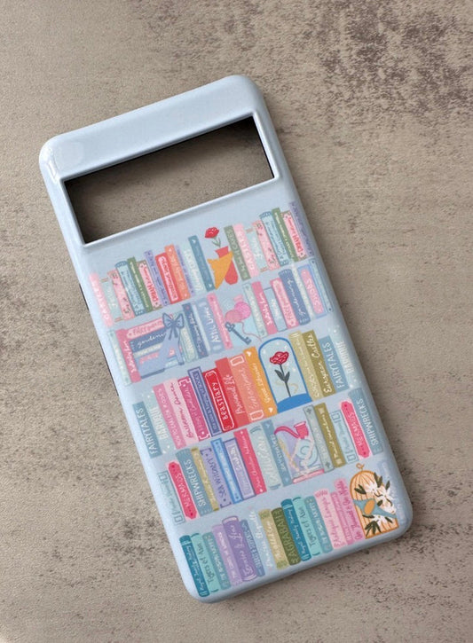 Princess Library Books Phone Case - READY TO SHIP- Pixel 7
