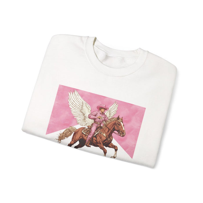 Pucker Up Cowboy Sweatshirt - funny sweatshirt by Cheeky Business