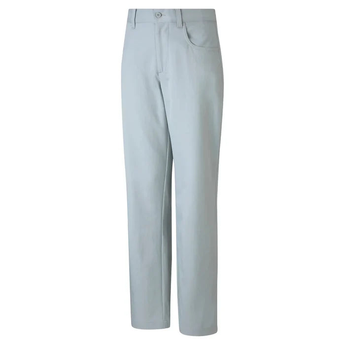 Puma Golf Boys 5 Pocket Pant Front View Gray Color
