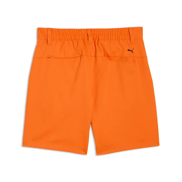 Puma Golf Boy's Classic Golf Shorts orange color.