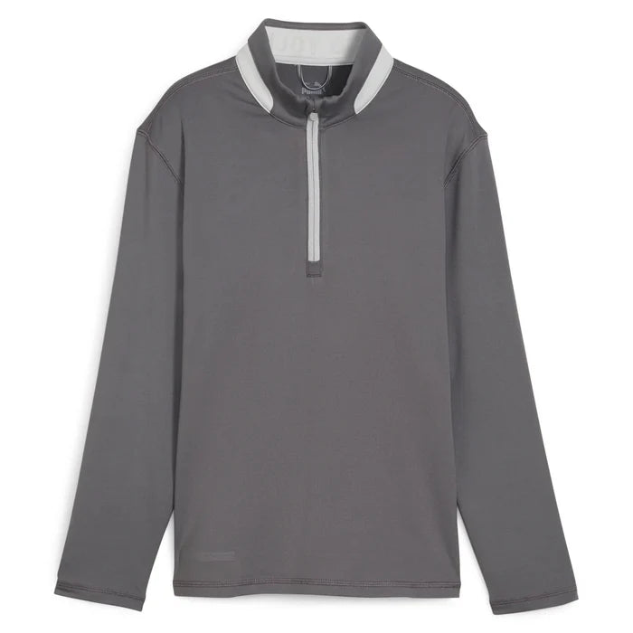 Puma Golf Boys Lightweight 1/4 Zip Gray Color