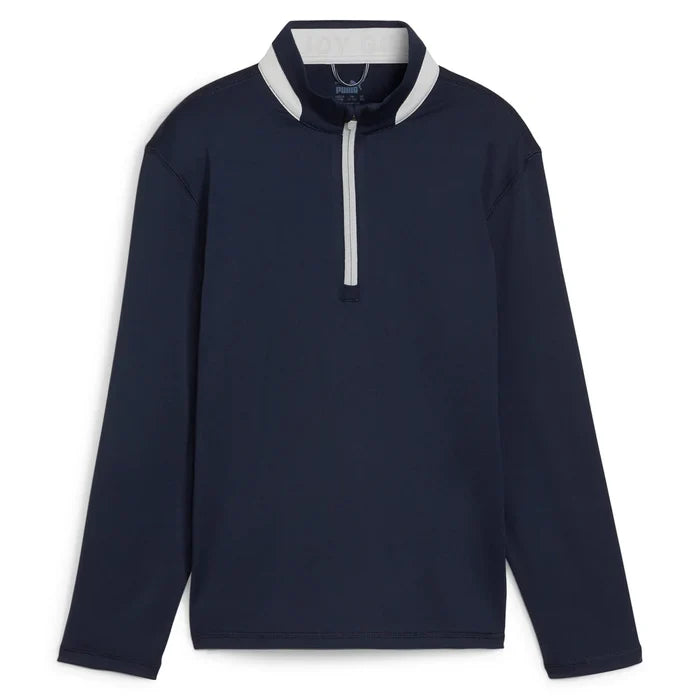 Puma Golf Boys Lightweight 1/4 Zip Navy Color