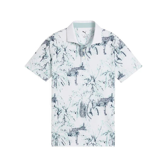 Puma Golf Boy's MATTR Safari Polo White Color