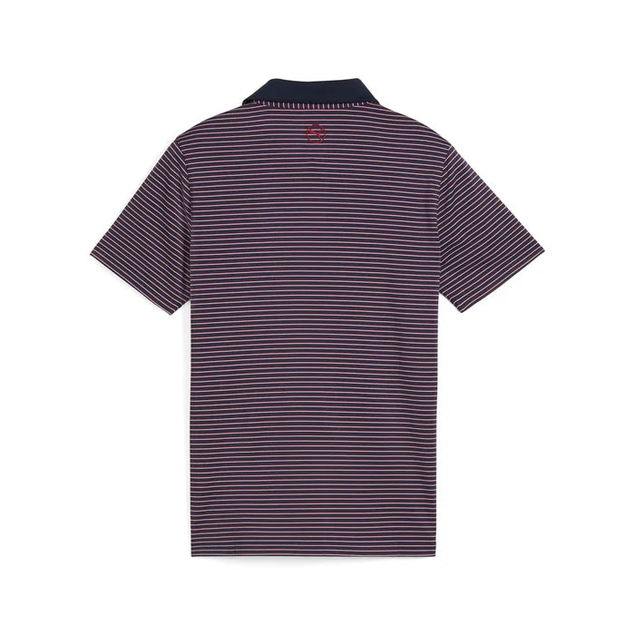 Puma Golf Boy's MATTR Stripe Polo Navy Color