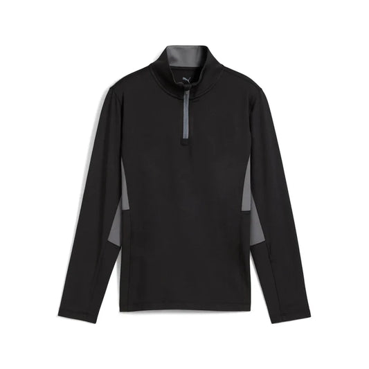 Puma Golf Boy's Pure 2.0 (1/4 Zip) Black Color