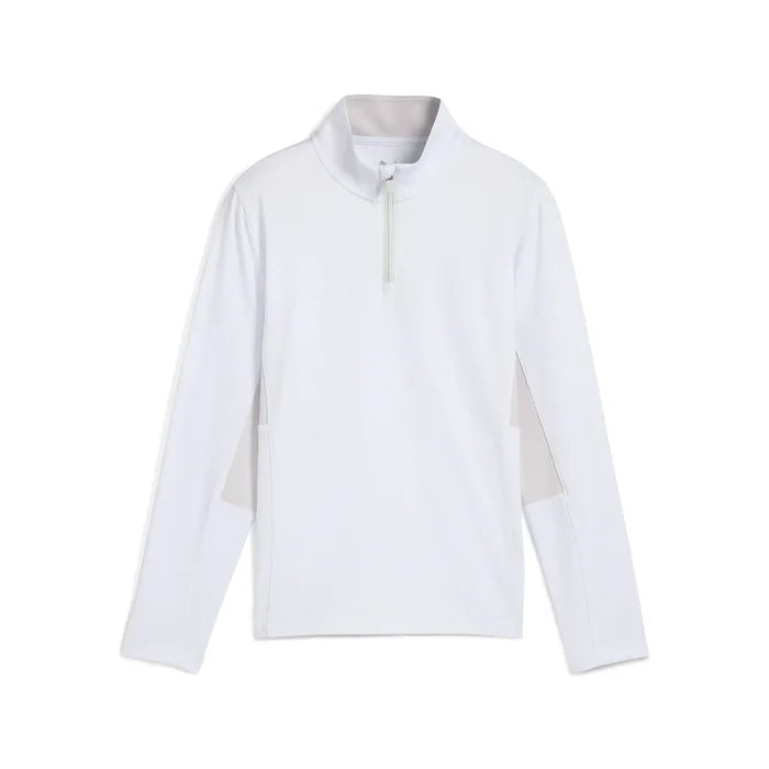 Puma Golf Boy's Pure 2.0 (1/4 Zip) White Color