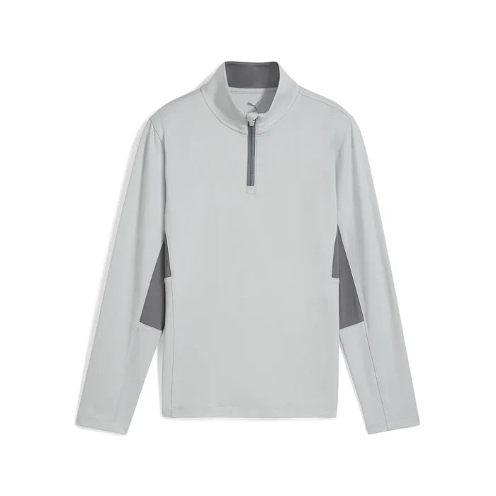 Puma Golf Boy's Pure 2.0 (1/4 Zip) Grey Color