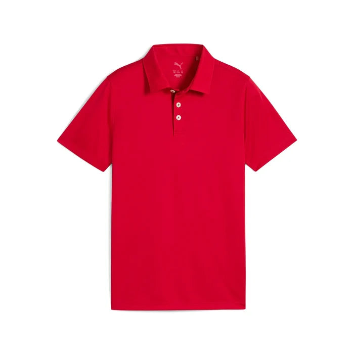 Puma Golf Boy's Pure 2.0 Polo Red color