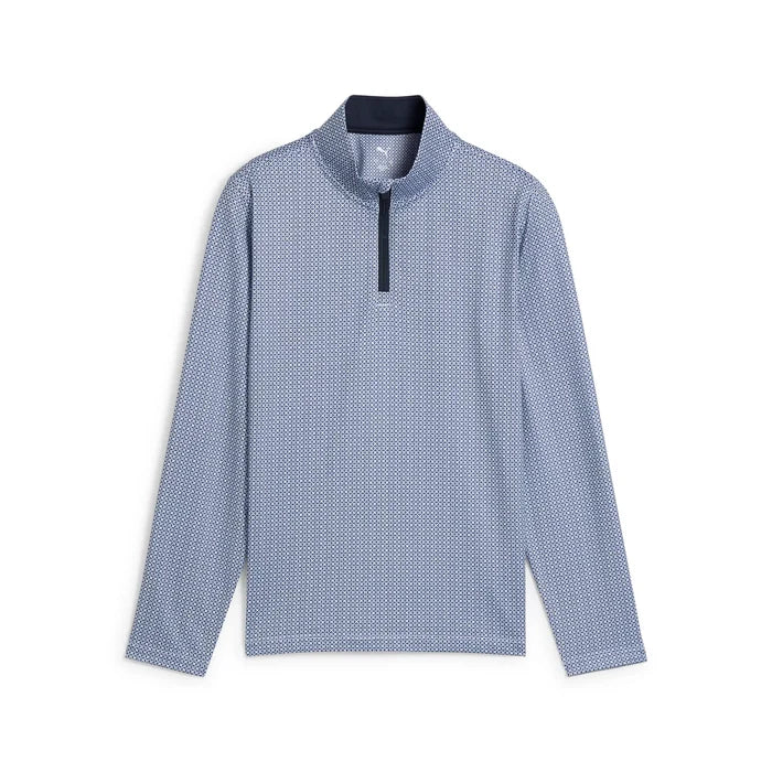 Puma Golf Boy's Pure 2.0 Tile 1/4 Zip Navy Color